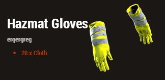 Антирадиационные перчатки (Hazmat Gloves)